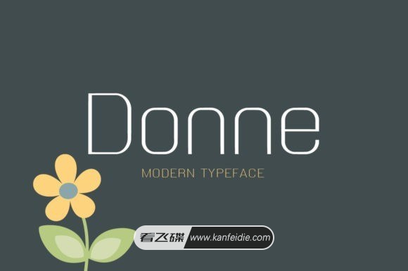 Donne 现代浪漫的简约英文字体下载