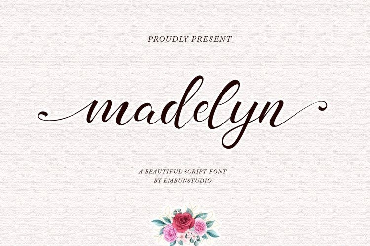 Madelyn Chic好看的花体艺术英文字体