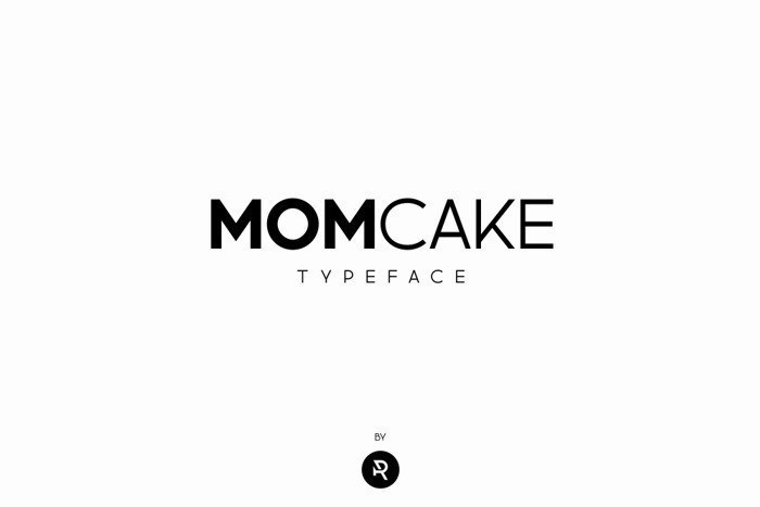 MOMCAKE极简主义的精美无衬线英文字体